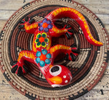 Hand Painted Clay Gecko Lizard GGLL014