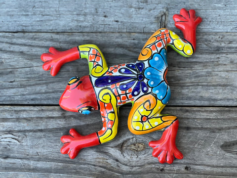 Talavera Wall Decor Frog 12" TF119