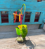 2 Metal Flowers Yard Or Garden Decor MRFB034