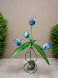 4 Metal Flowers Yard Or Garden Decor MRFB052