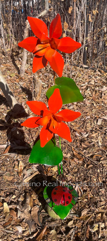 Metal Flowers Yard Or Garden Decor MRFB024