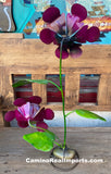 2 Metal Flowers Yard Or Garden Decor MRFB036