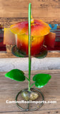 Metal Flower house Yard Or Garden Decor MRFB048
