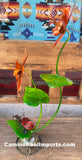 2 Metal Flowers Yard Or Garden Decor MRFB043