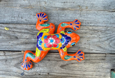Talavera Wall Decor Frog 12" TF103