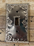 Tin Switch Duplex Toggle Switch Plate Covers Silver