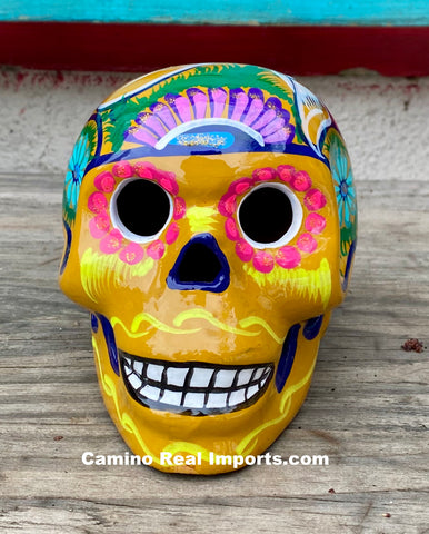 Day Of The Dead Hand Painted Skull MCS013
