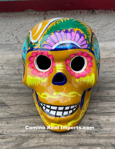 Day Of The Dead Hand Painted Skull MCS018