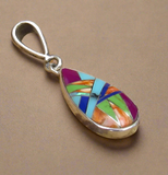 Sterling Silver Multi-Stone Pendant STSP0027
