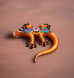 Hand Painted Clay Gecko Lizard GGLL001