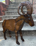 Garden / Yard Art Metal Goat Sculpture Animal Figure 33"