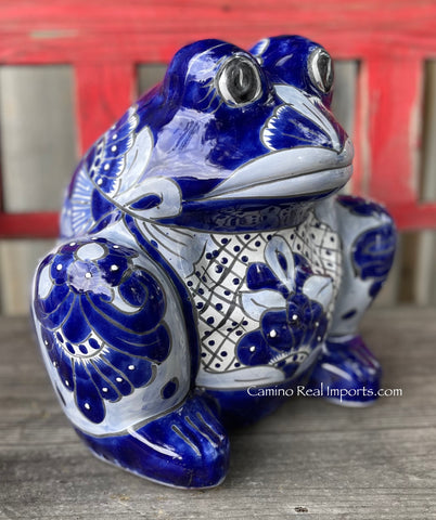 Talavera Frog Planter Flower Pot TFP041