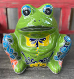 Talavera Frog Planter Flower Pot TFP047