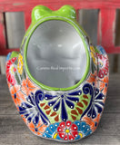 Talavera Frog Planter Flower Pot TFP047