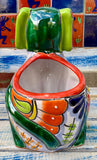 Talavera Dog Flower Pot Planter TDP019