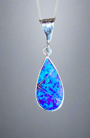 Sterling Silver Opal Pendant STSP0019