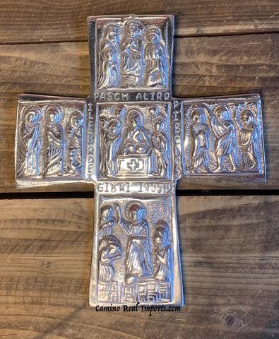 Wall Hanging Pewter Cross Decor MCP028