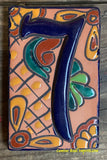 Talavera Tile House Numbers Rustic Adobe Design