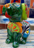 Talavera Dog Flower Pot Planter TDP019