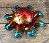 Wall Hanging Metal Sun 9"  MTS90011