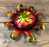 Wall Hanging Metal Sun 9"  MTS90010