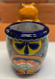 Talavera Frog Flower Pot Planter TFP8003