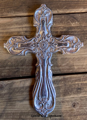 Wall Hanging Pewter Cross Decor MCP025