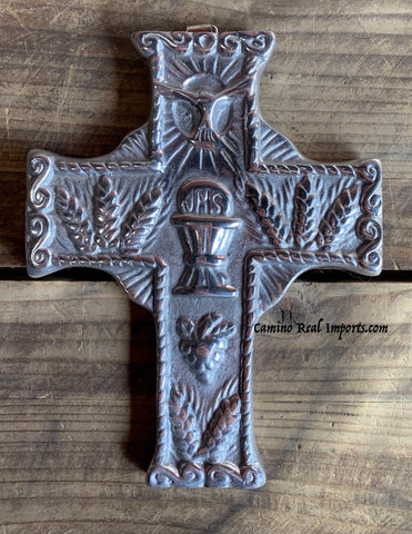 Wall Hanging Pewter Cross Decor MCP007