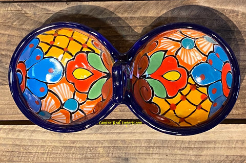Talavera Pottery Molcajete Salsa Bowl 8" TPSM8013
