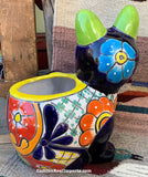 Talavera Cat Flower Pot Planter TCTP014