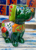 Talavera Dog Flower Pot Planter TDP019