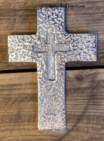 Wall Hanging Pewter Cross Decor MCP017