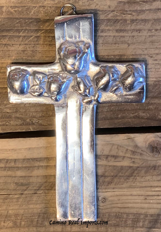 Wall Hanging Pewter Cross Decor MCP030