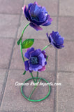 Yard Art Metal Flowers Sculpture 22"  MFLWRMS001