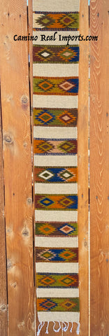 ZAPOTEC RUG 8" X 77" RUNNER WITH SOUTHWESTERN DESIGN  ZRR77-009