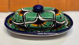Talavera Pottery Butter Dish Hand Painted TBDMD002
