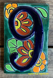Talavera Tile House Numbers Green Design