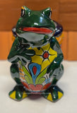 Talavera Frog Flower Pot Planter TFP8002