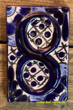Talavera Tile House Numbers White and Blue Design