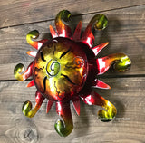 Wall Hanging Metal Sun 9"  MTS90016