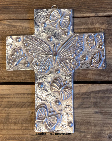 Wall Hanging Pewter Cross Decor MCP029