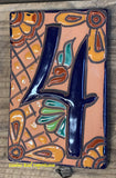 Talavera Tile House Numbers Rustic Adobe Design
