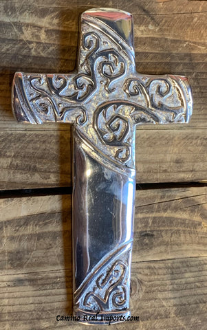 Wall Hanging Pewter Cross Decor MCP023