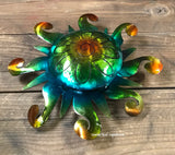 Wall Hanging Metal Sun 9"  MTS90015