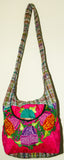 GUATEMALA PURSE HAND EMBROIDERED FLOWERS BAG X-LARGE GPL008