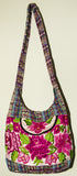 GUATEMALA PURSE HAND EMBROIDERED FLOWERS BAG X-LARGE GPL009