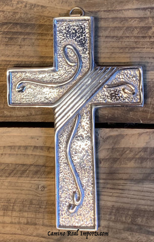 Wall Hanging Pewter Cross Decor MCP027