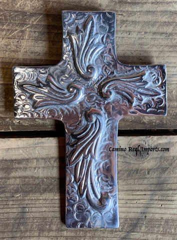 Wall Hanging Pewter Cross Decor MCP014