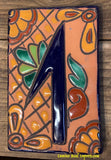 Talavera Tile House Numbers Rustic Adobe Design