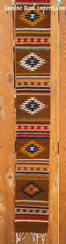 ZAPOTEC RUG 8" X 77" RUNNER WITH SOUTHWESTERN DESIGN  ZRR77-008